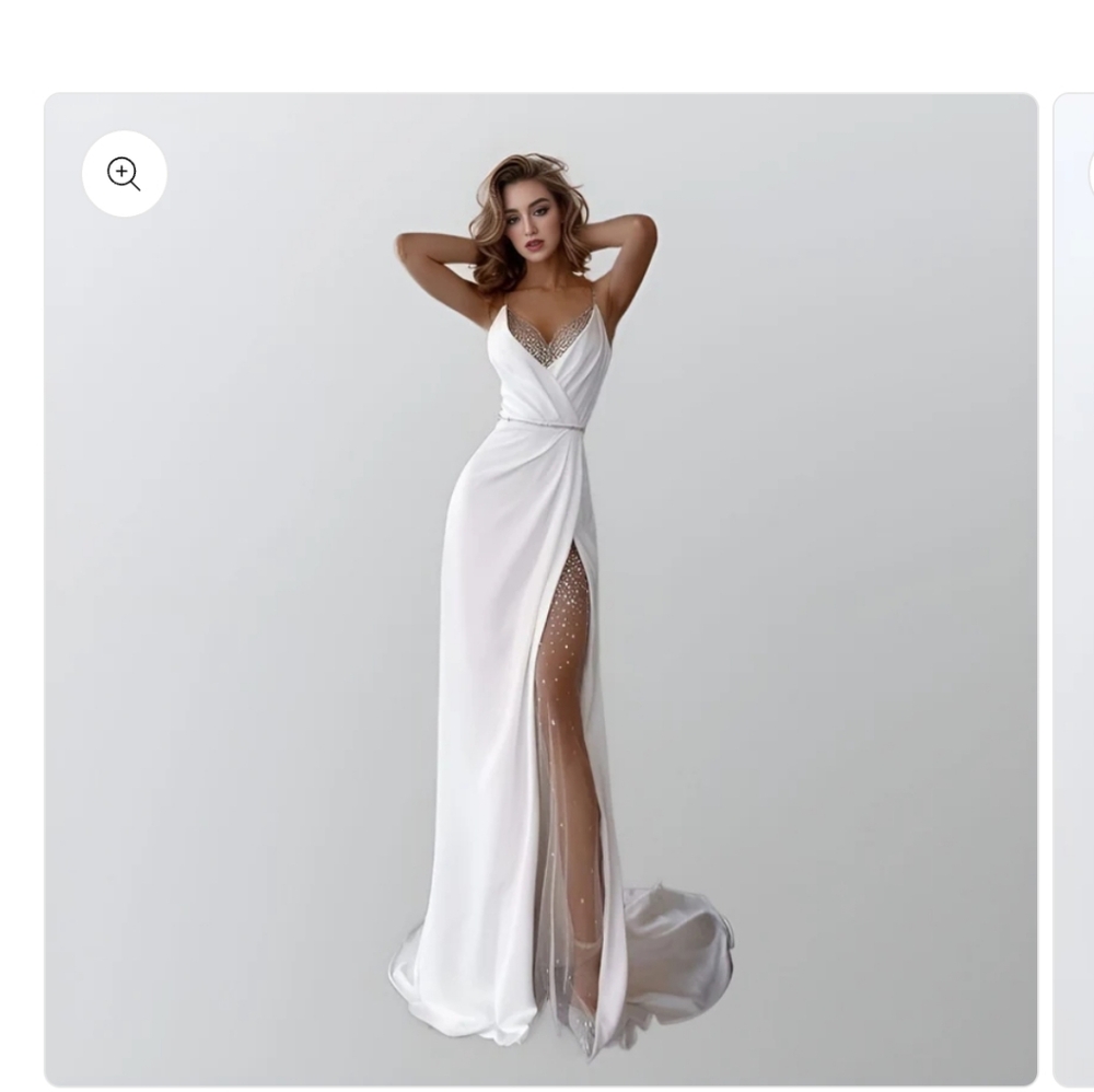 Elegant White Evening Gown